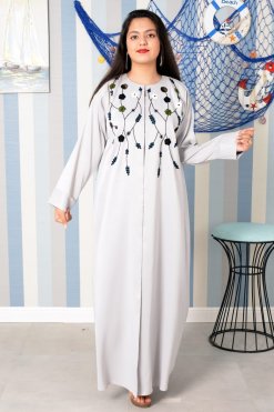 3800 3 Beads embellished abaya