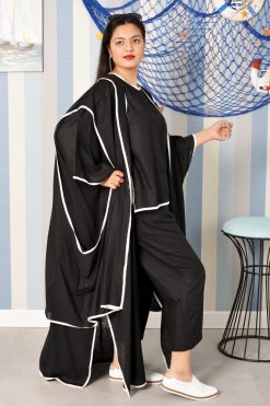 3796 4 Black travel abaya