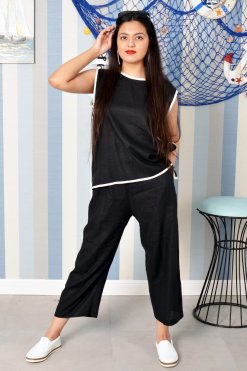 3796 2 Black travel abaya