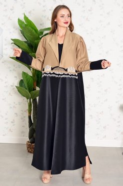 3768 2 Beads embellished abaya