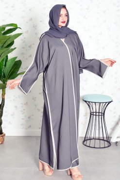 3766 6 Plain bisht abaya