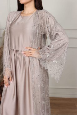 CUS 0723005 4 Lace Charm Abaya