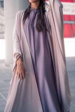 CUS 0723010 4 Purple Silk Bahraini Set