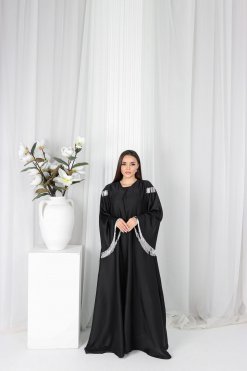 CUS 0723015 4 Silver Elegance Abaya