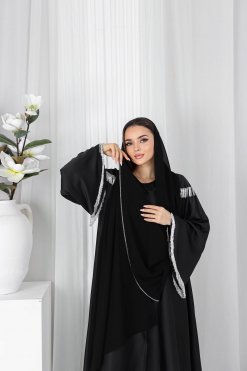 CUS 0723015 5 Silver Elegance Abaya