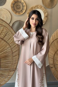 SGT258 3 Pink Abaya