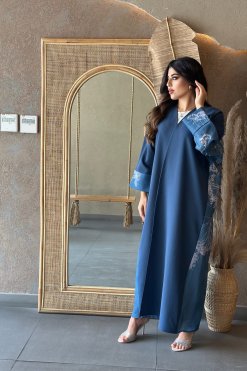 SGT267 3 Flower Abaya