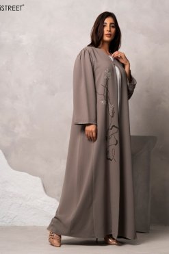 MOi202492 3 2 MOiSTREET Handmade Barbie Crepe Abaya