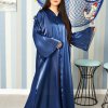 عباية أورجانزا أنيقة بأكمام واسعة بتصميم المظلة المذهل Bsi3836 Elegant Organza Abaya with Flared Sleeves in a Stunning Umbrella Style