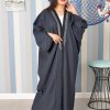 Bsi3826 Embroidered Bahraini Style Abaya