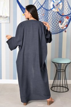 Bsi3826 7 Embroidered Bahraini Style Abaya