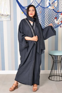 Bsi3826 6 Embroidered Bahraini Style Abaya