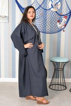 Bsi3826 5 Embroidered Bahraini Style Abaya