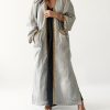 Silver Taffeta Bisht