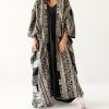 DSC8485 copy Printed Silk And Organza Abaya