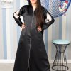 3853 1 Beads Embellished Abaya with Dual Shades Sleeves