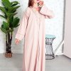 3854 1 Beads embellished bisht abaya with matching inner dress