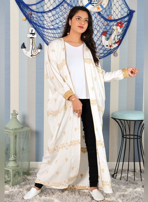 Self Embroidered Bahraini Style Abaya