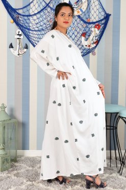 3888 4 Embroidered bahraini style bisht abaya