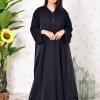 3905 1 Beads Embellished Organza Abaya