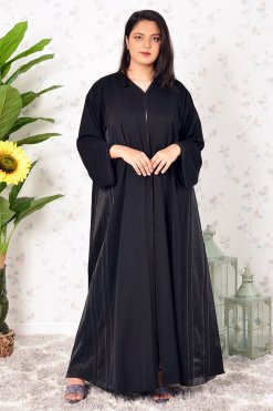 Beads Embellished Organza Abaya