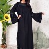 3913 1 Collar Style Handwork Beads Embellished Abaya
