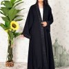 3915 1 Ribbon style bisht abaya