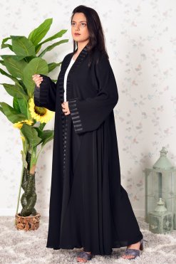 3915 4 Ribbon style bisht abaya