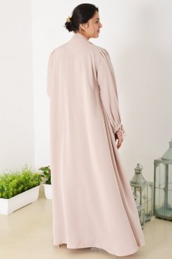 Beads Embellished Pleated Style Bisht Abaya with Stylish Sleeves 12 3944 6 1 Beads Embellished Pleated Style Bisht Abaya with Stylish Sleeves