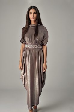 Shimmer Drape Dress