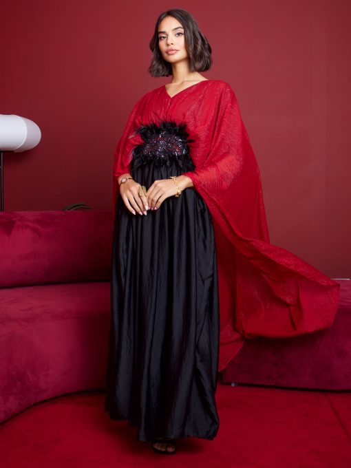 Cape layered kaftan