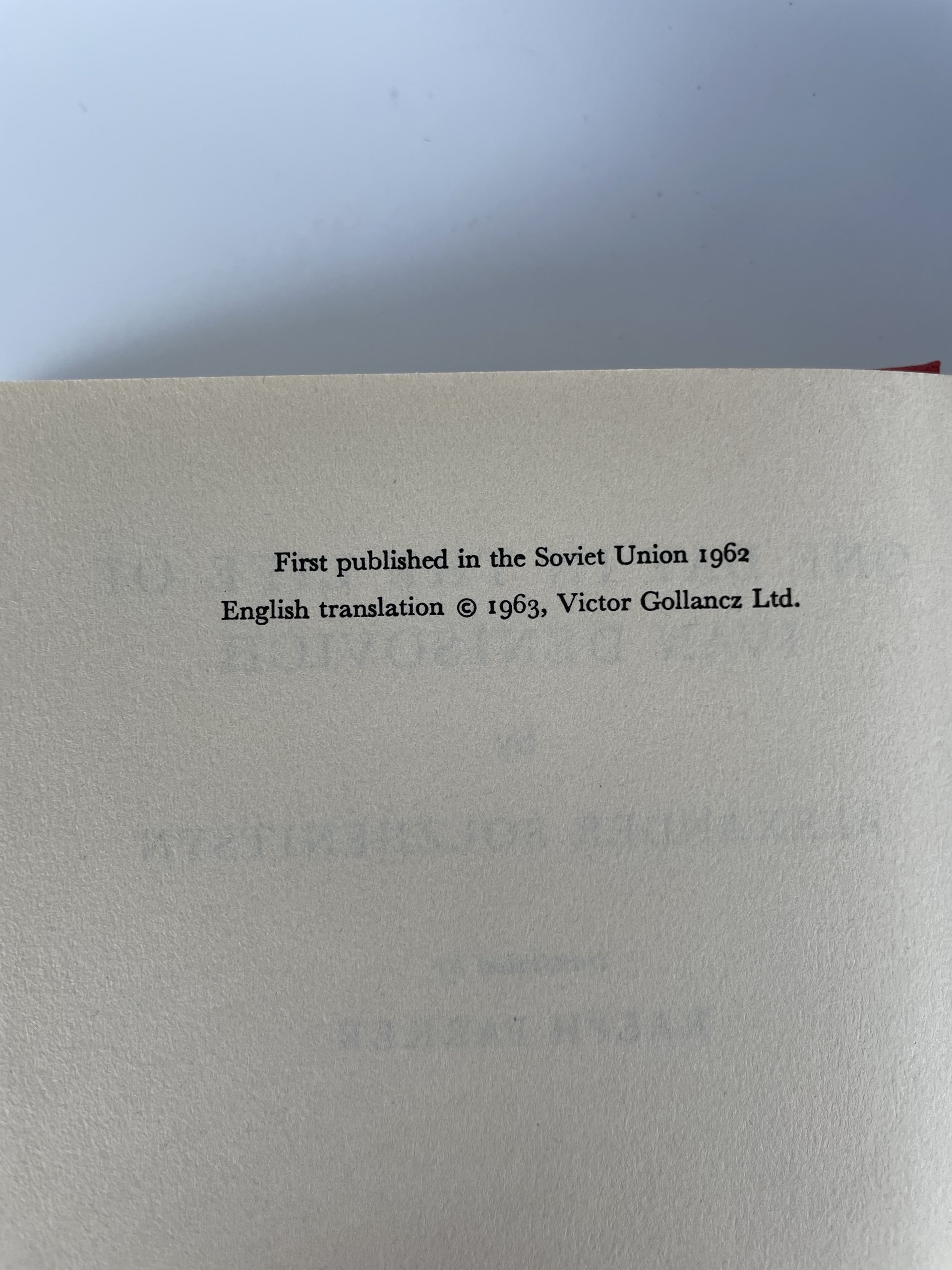 alexander solzhenitsyn one day in the life of ivan denisovich first ed2