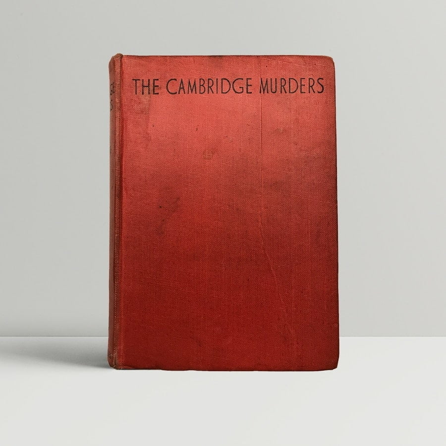 adam broome the cambridge murders first uk edition 1936
