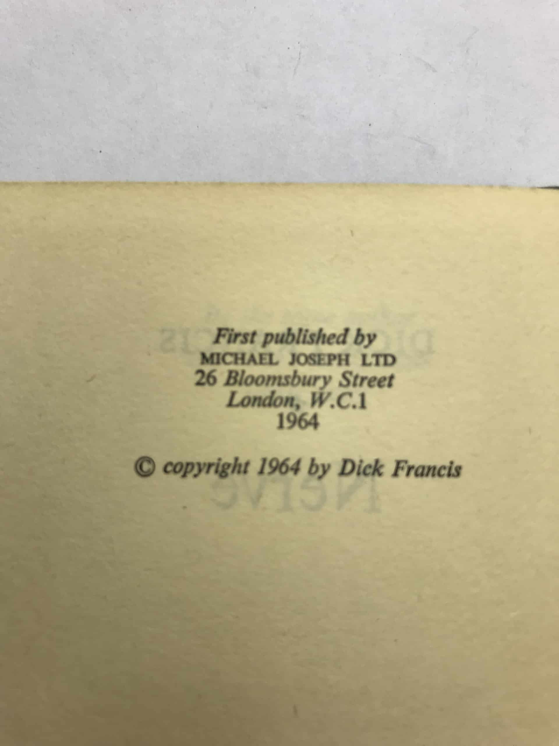 dick francis nerve first ed2