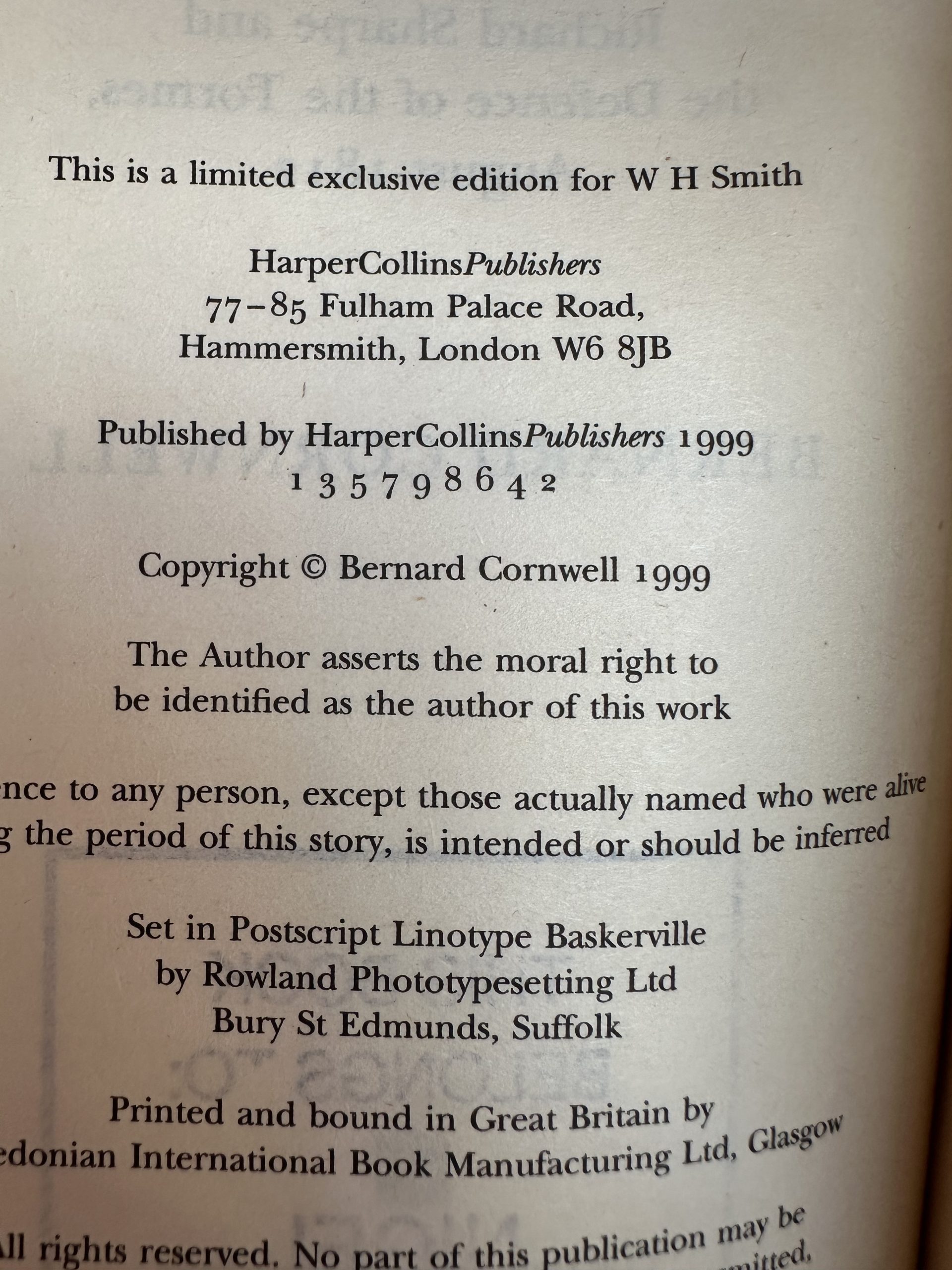 Bernard Cornwell - Sharpe's Skirmish - First UK Edition 1999 - Image 2
