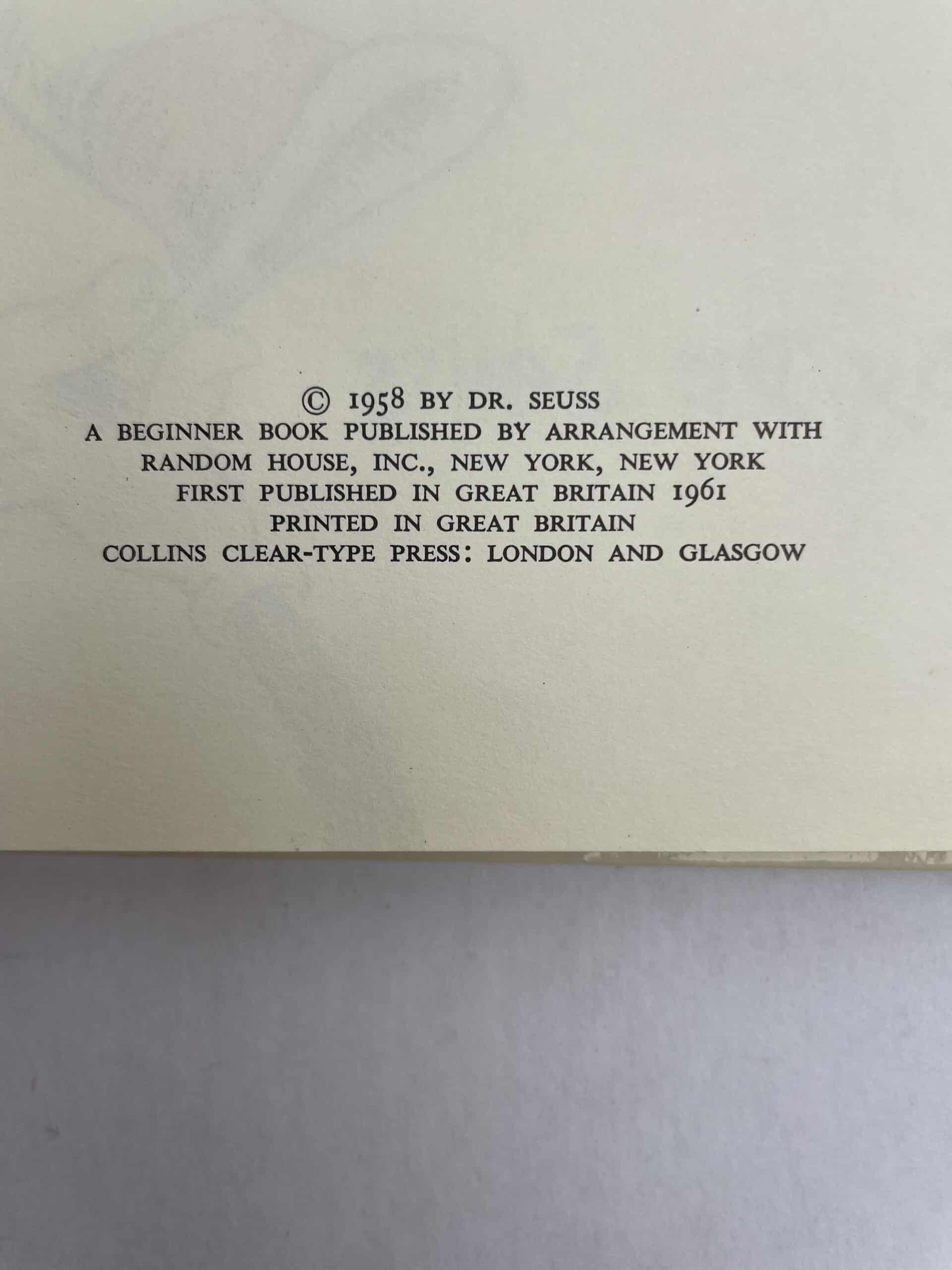 dr seuss cat in the hat double first edition4