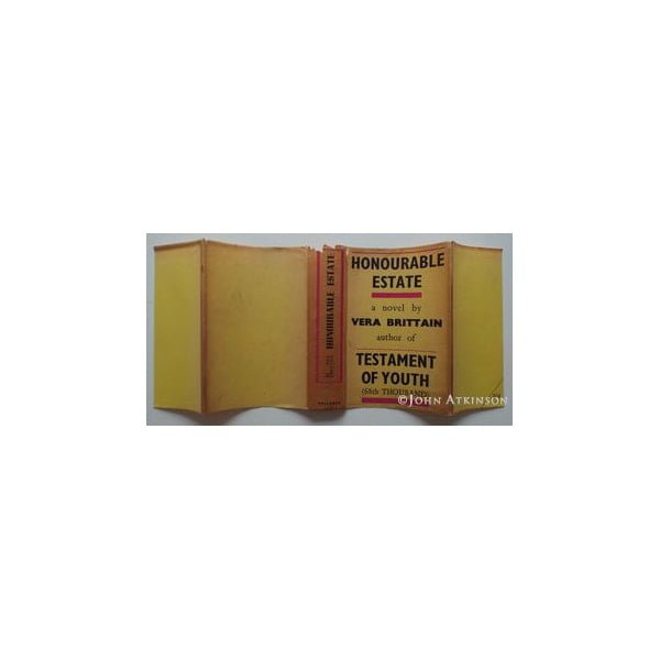 brittain vera honourable estate first uk edition 1936 signed 3