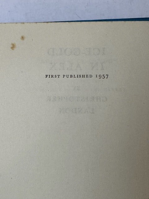 Christopher Landon – Ice Cold in Alex – First UK Edition3