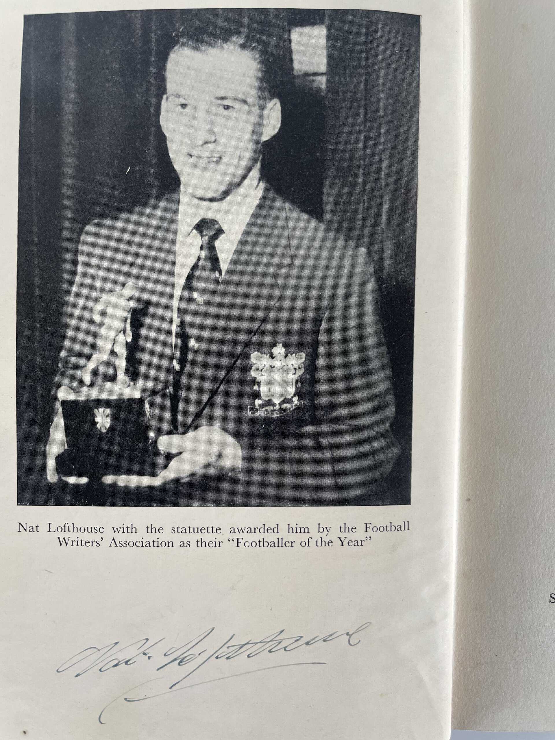 nat lofthouse goals galore multi signed first 3