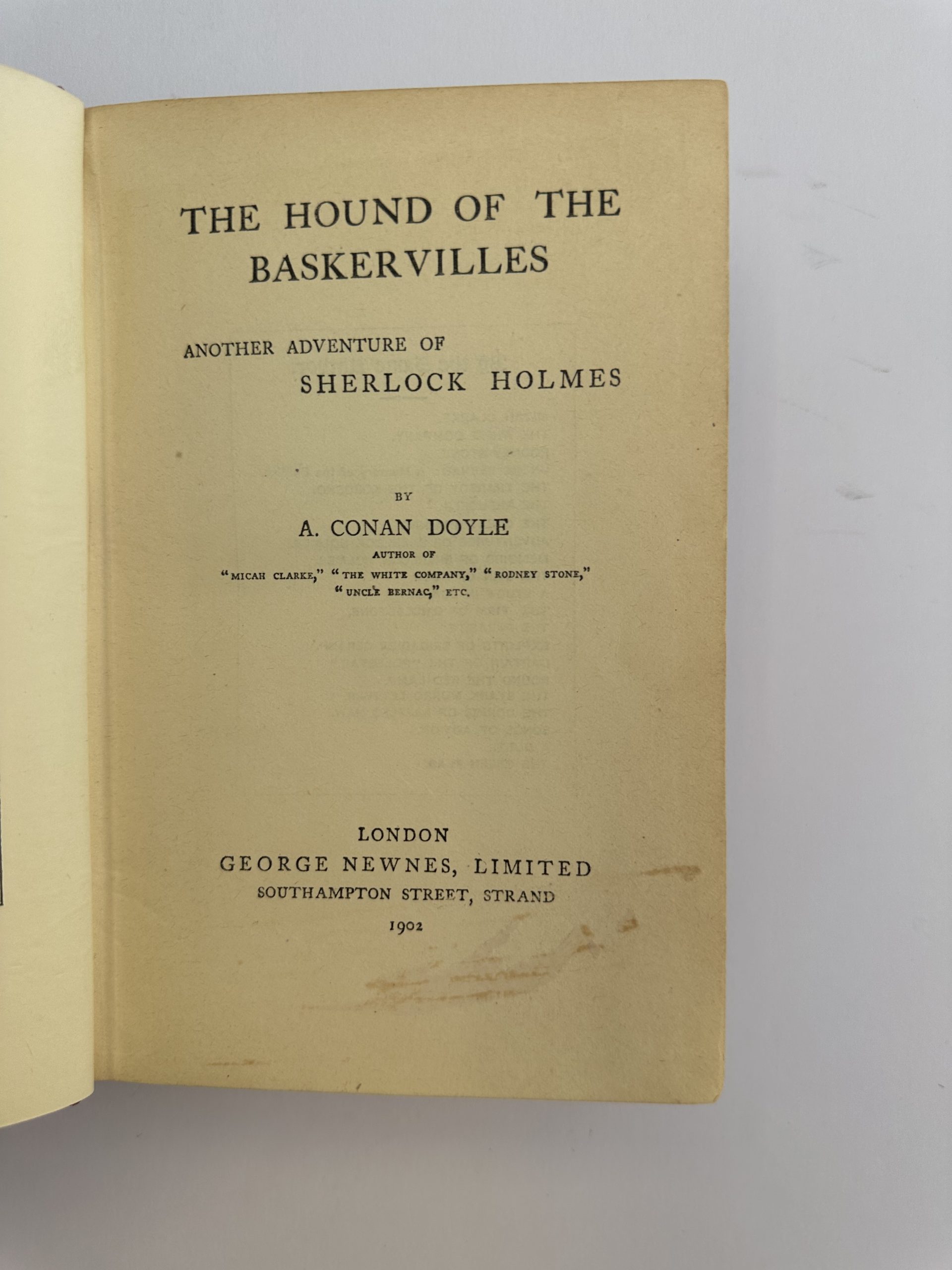 Arthur Conan Doyle - The Hound of the Baskervilles - First Edition 1902 - Image 2