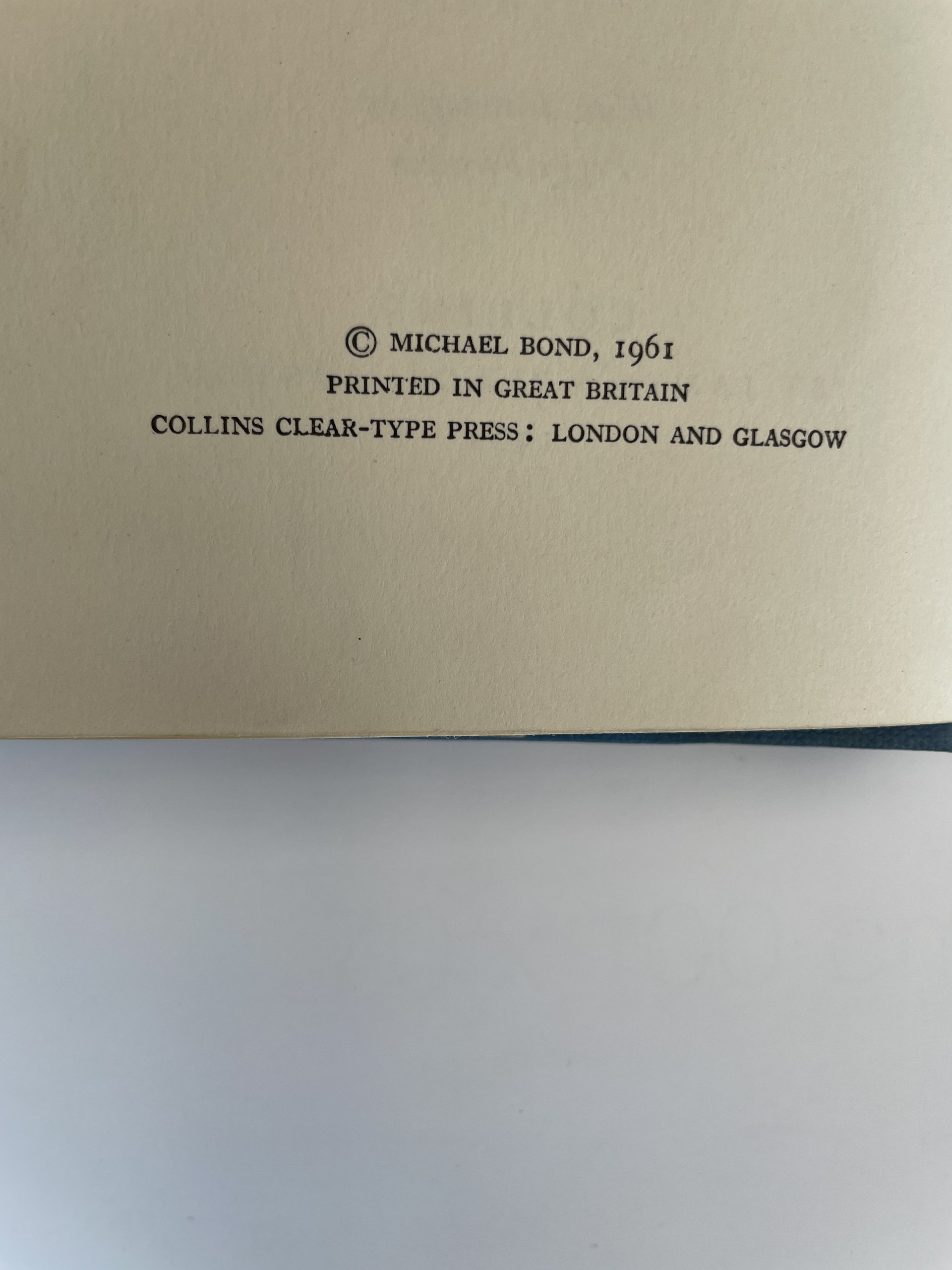 michael bond paddington abroad first ed2