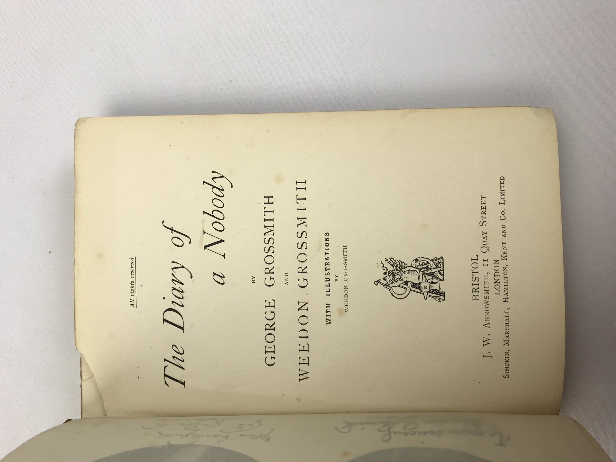 george and weedon grossmith diary of a nobody first edition2