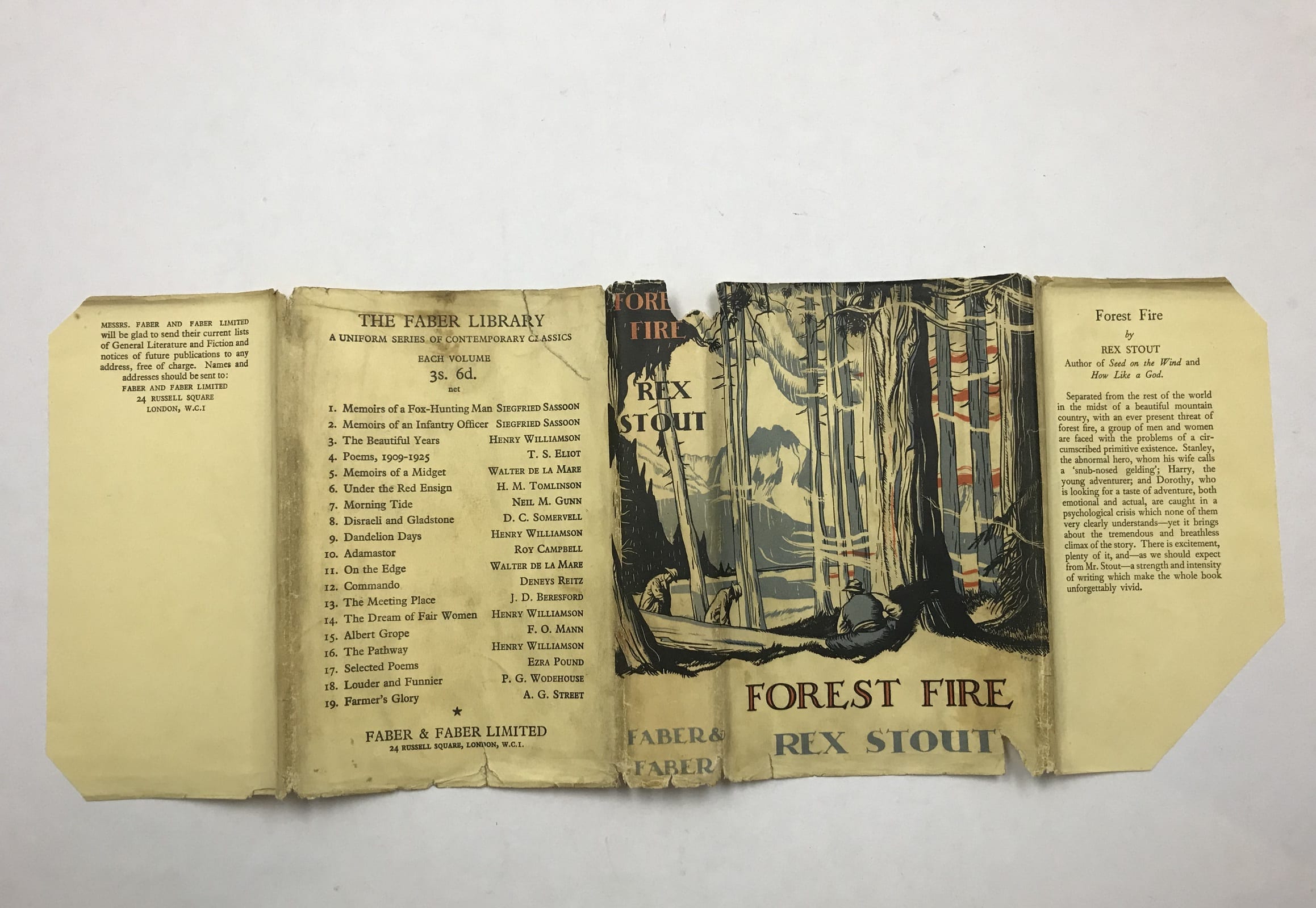 rex stout forest fire first edition4
