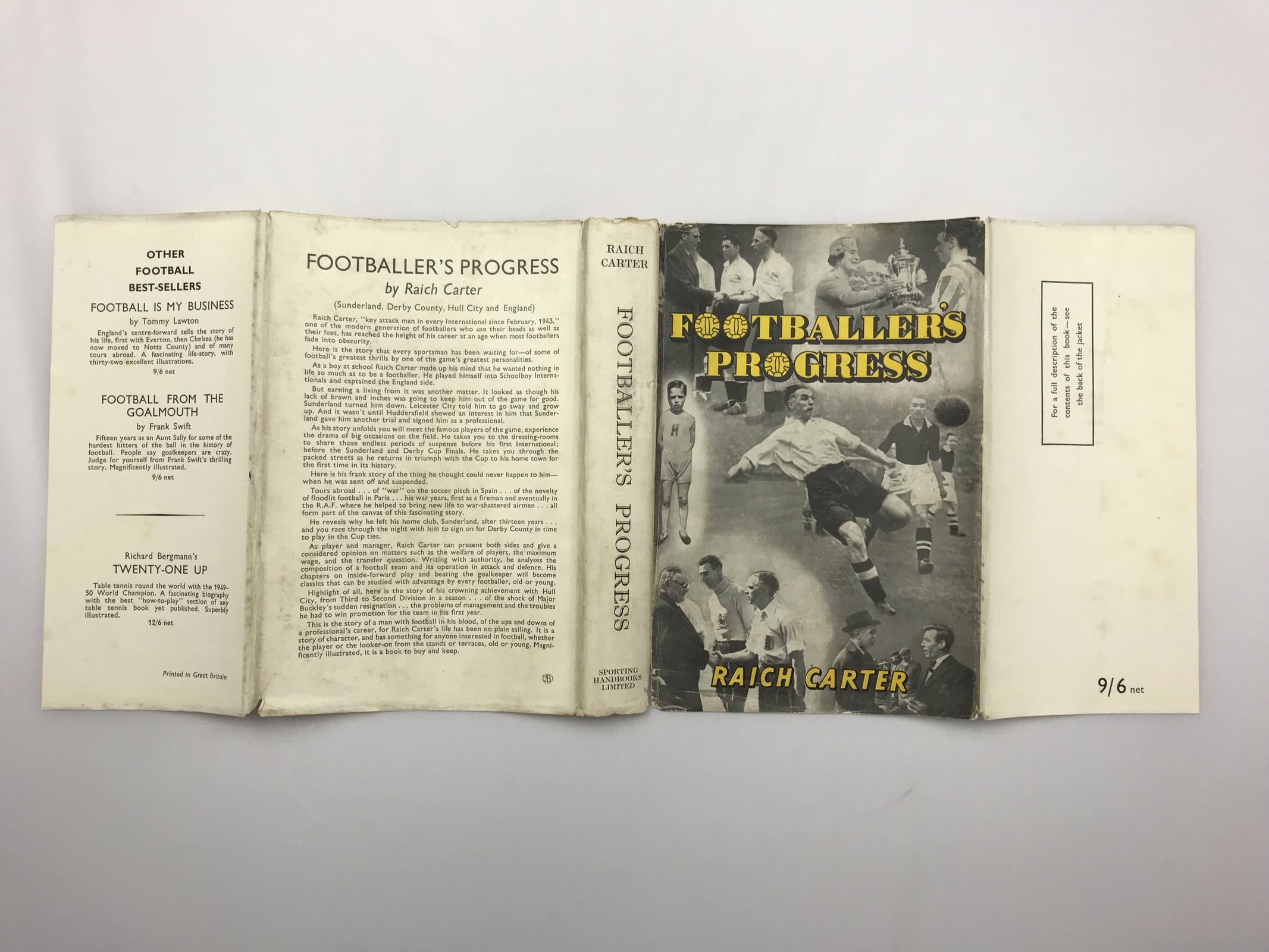 raich carter footballers progress signed first edition5
