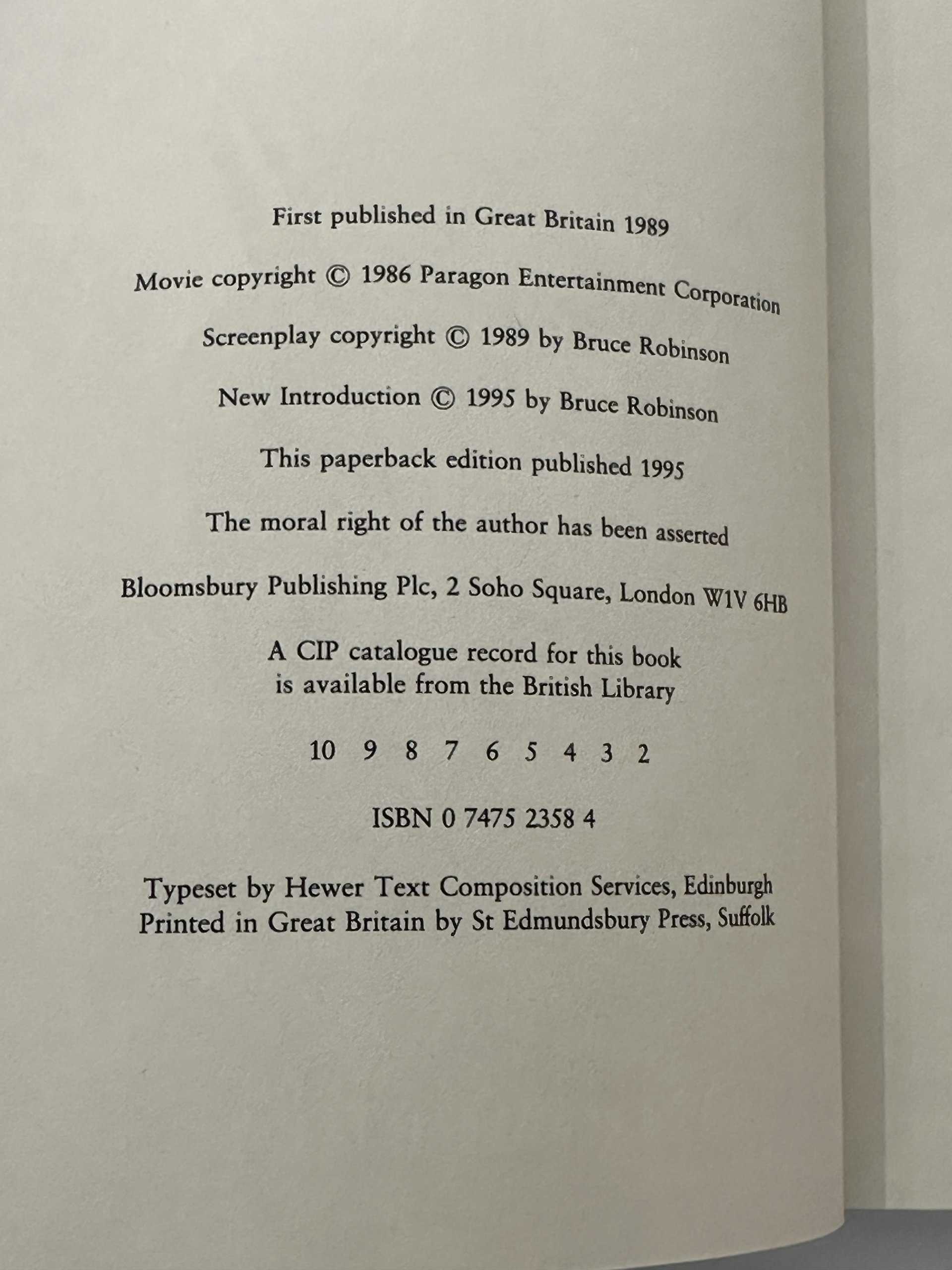 Bruce Robinson Withnail and I first edition2