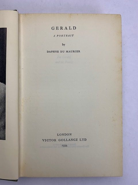 daphne du maurier gerald first edition with signed card2