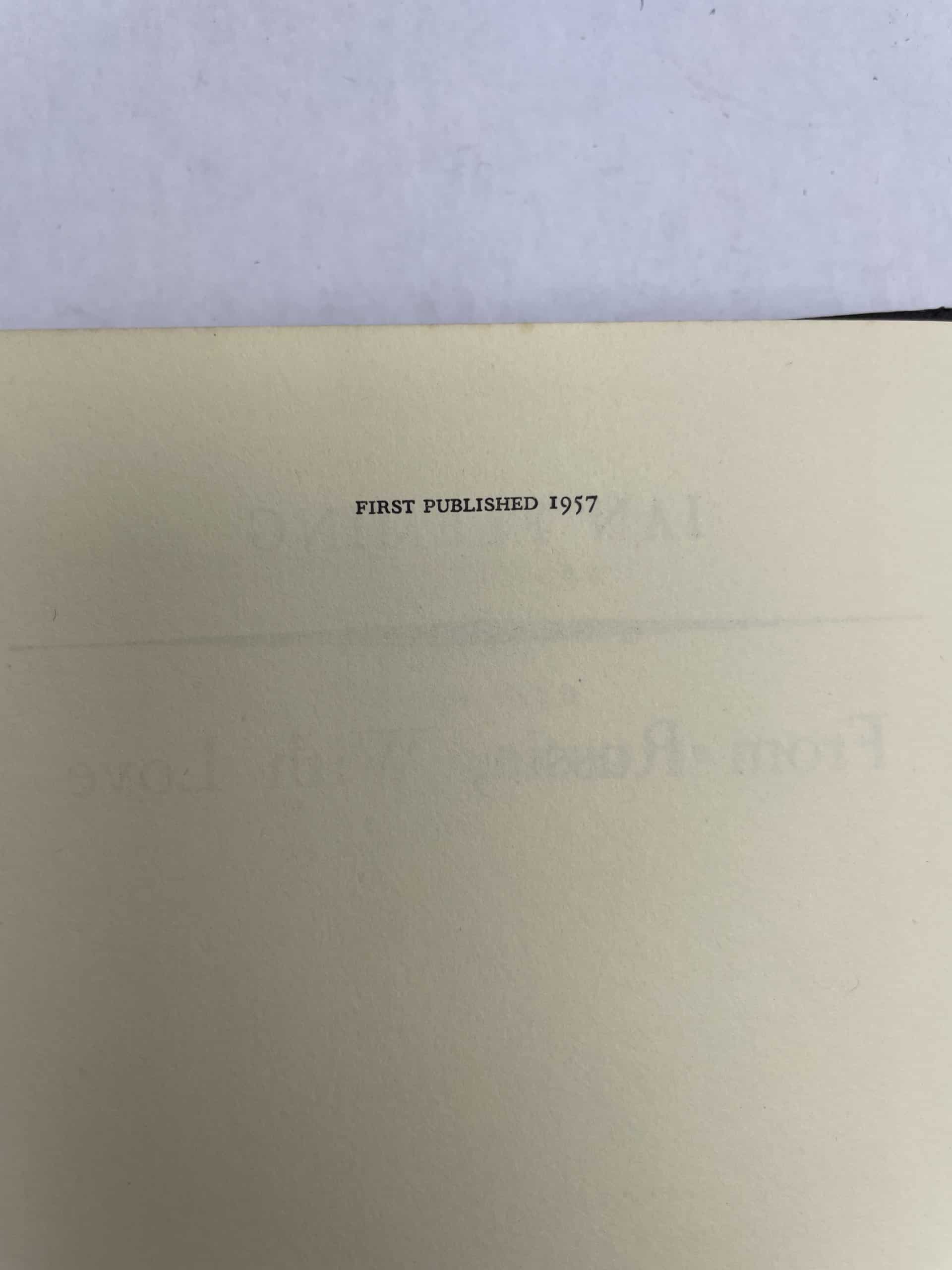 ian fleming from russia with love 1st edition2