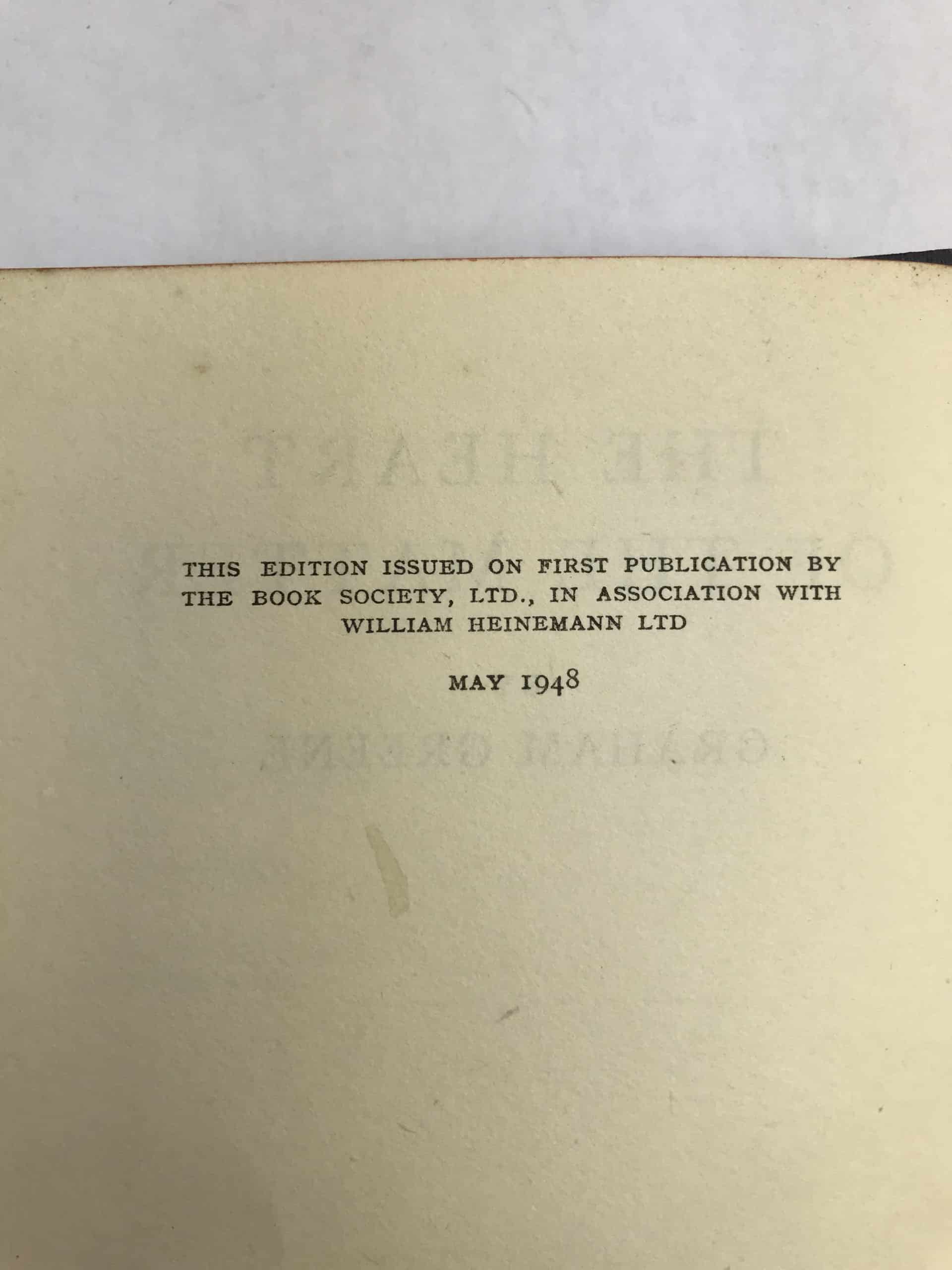 graham greene the heart of the matter 1st ed2