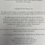 mick herron joe country signed first 3