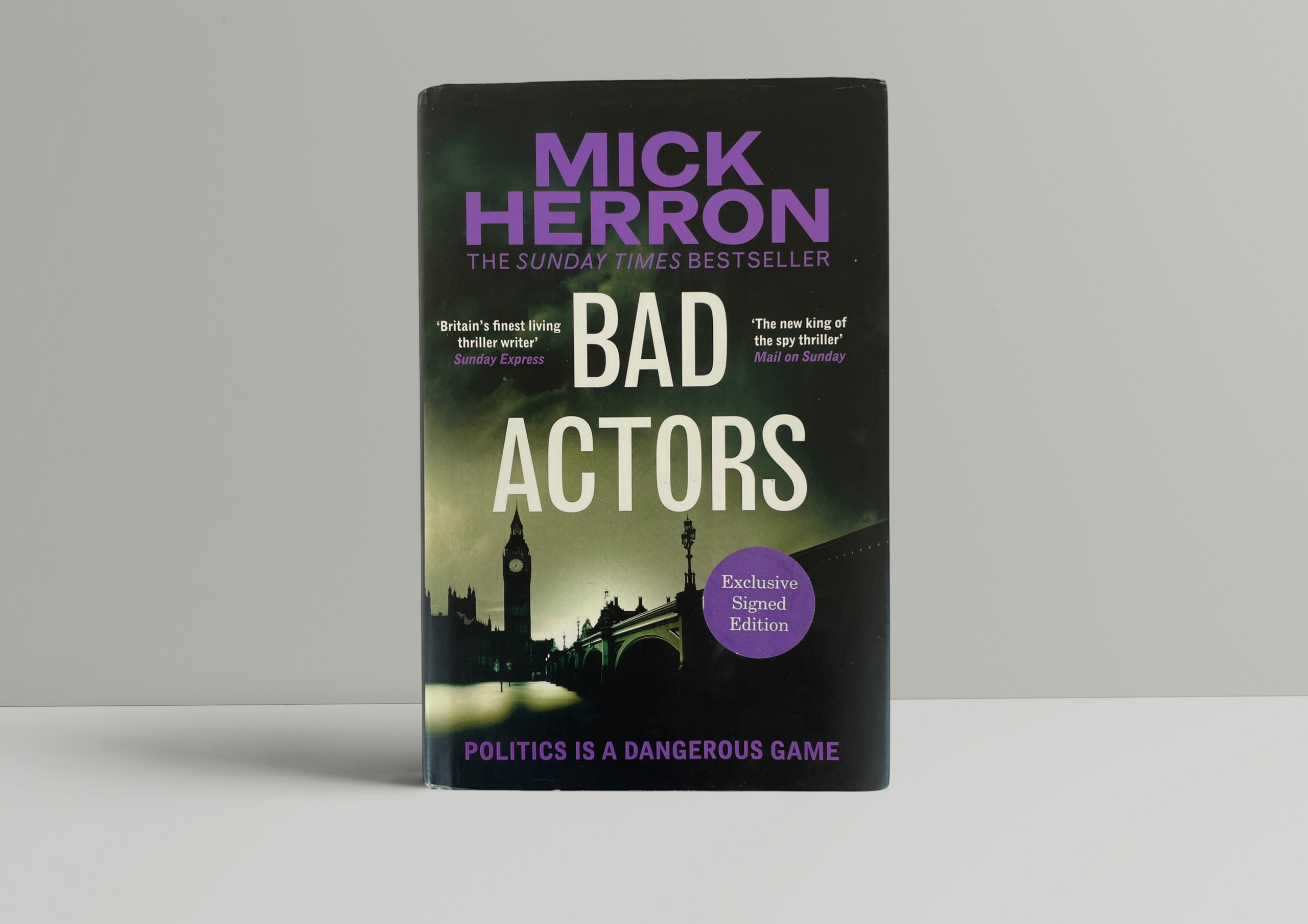 mick herron bad actors signed 1st 85 1